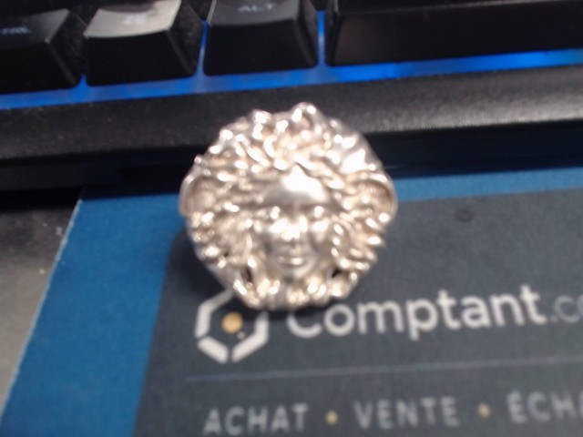 Bague visage medusa