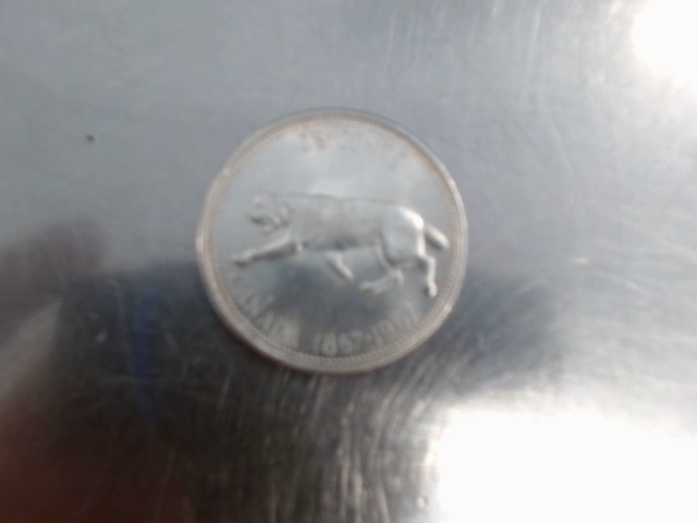 25 cents lynx canada argent 1967