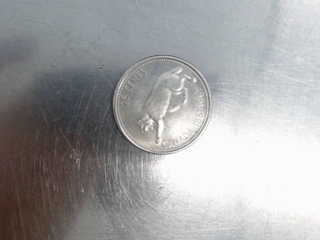 25 cents lynx canada argent 1967