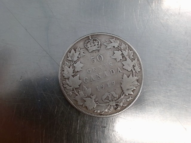 50 cents canada argent 1919