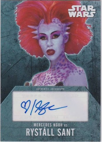 As rystall sant topps certified card