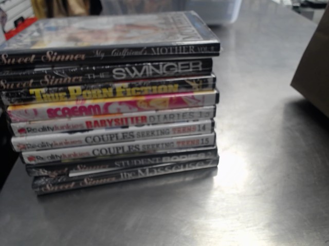 Lot de 9 dvd xxx