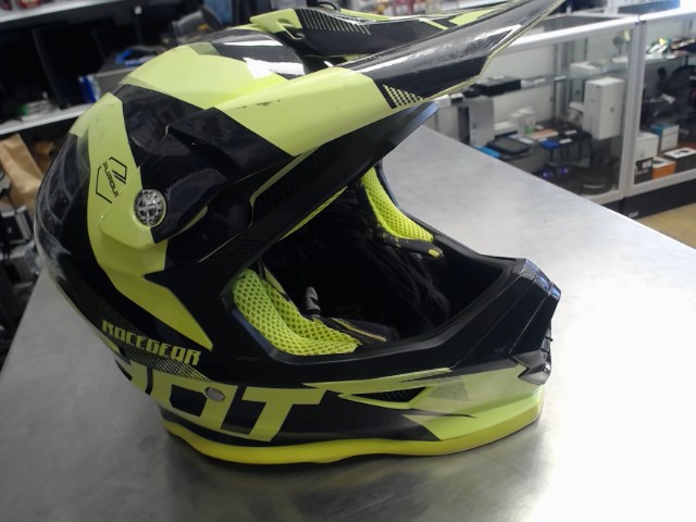 Casque cross kid ultimate neon jaune