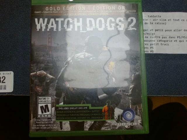 Watch dogs gold edition on xbox one