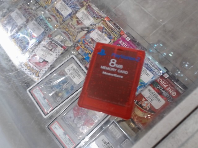 Carte memoire ps2 8mb rouge