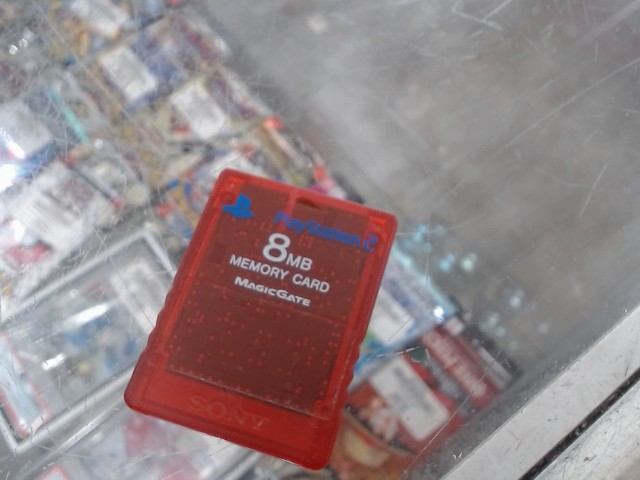 Carte memoire playstation 2 rouge