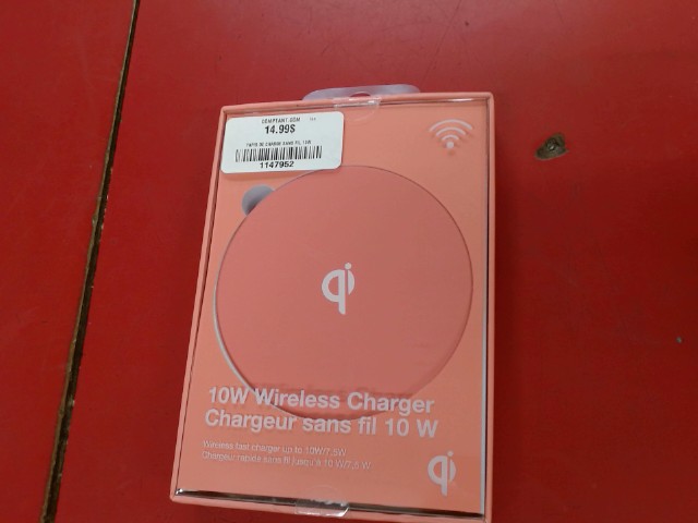 Chargeur sans fil 10w neuf/new