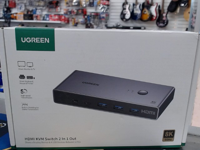 Hdmi kvm switch 2 in 1 out neuf sealed