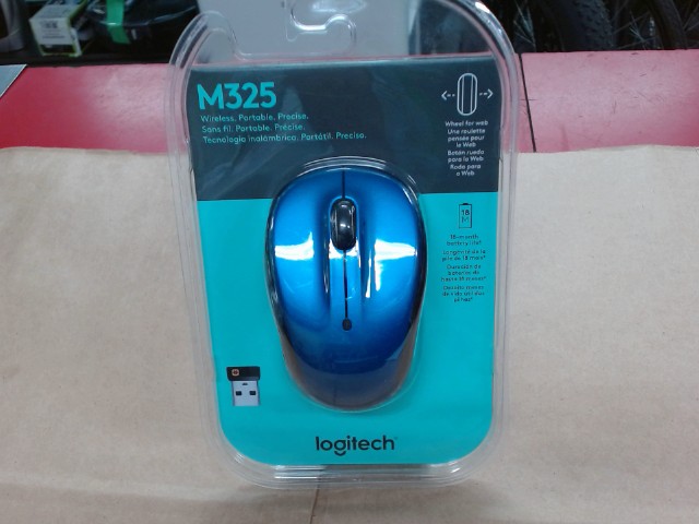 Souris bleu sans fil neuve/new