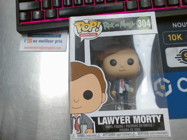 Figurine pop lawyer morty