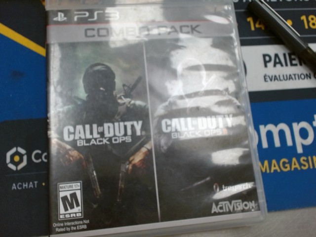 Ps3 combo pack call of black ops 1 & 2