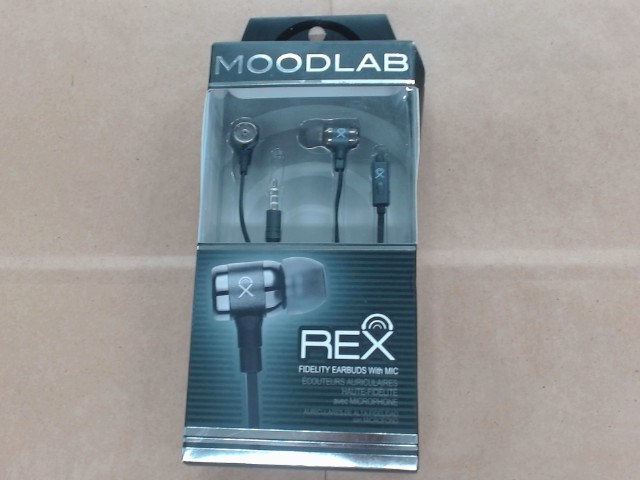Ecouteur avec fil noir + mic neuf/new