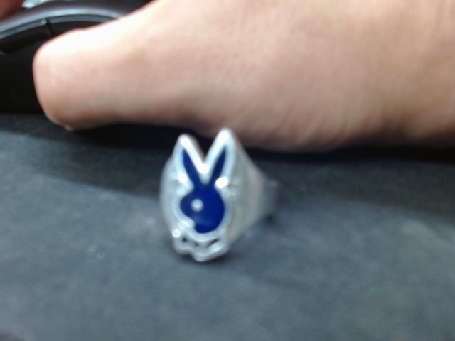 Bague playboy bleu