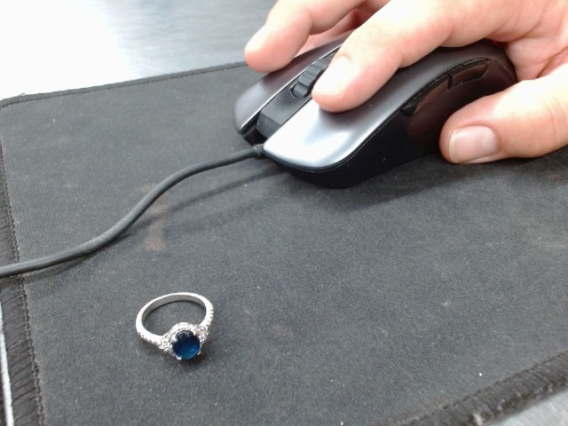 Bague avec pierre bleu 925 1.82g