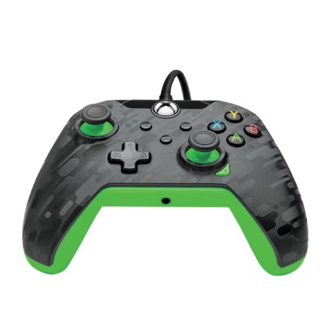 Pdp black green xbox one controller
