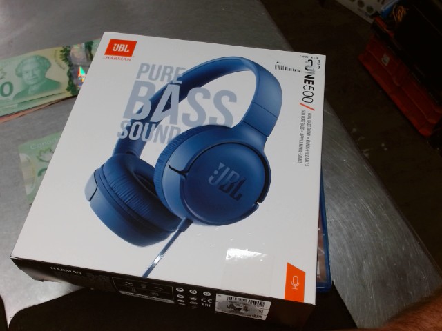 Casque decoute dans boite jbl