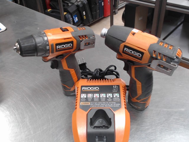 Perceuse avec impact drill ridgid 2x bat