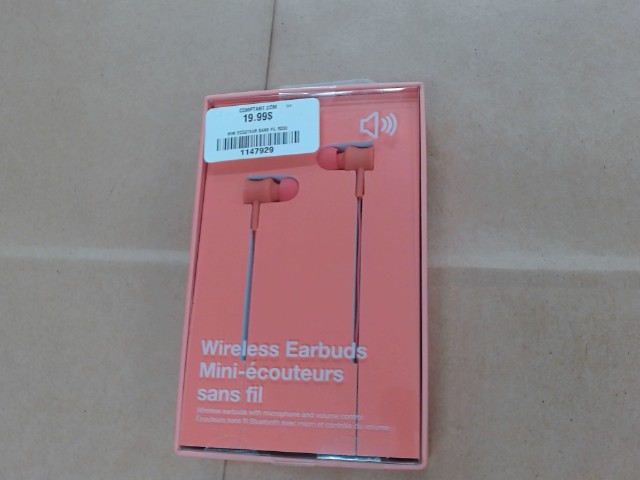 Mini ecouteur sans fil rose neuf/new