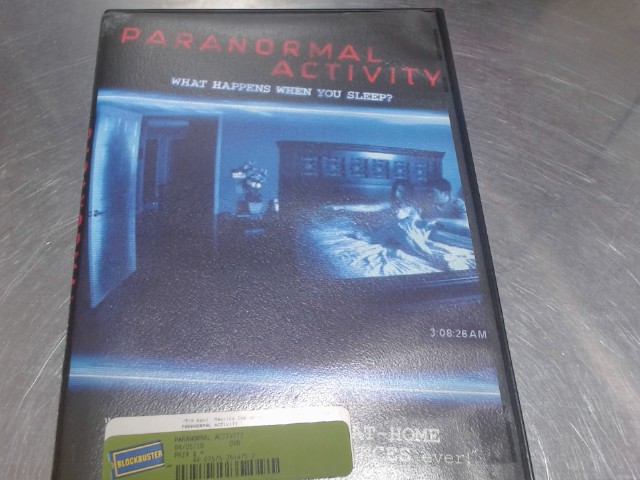 Paranormal activity dvd