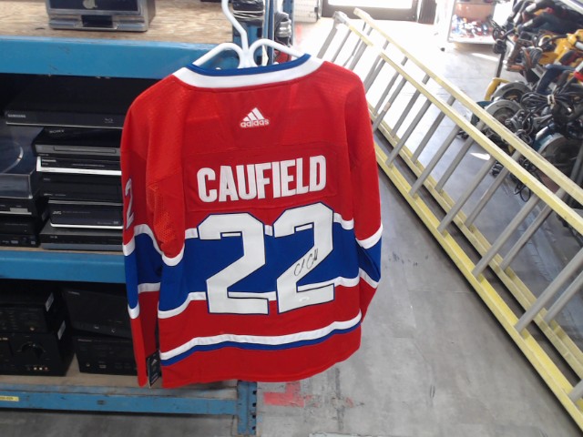 Chandail hockey signer c.cauflied(neuf)