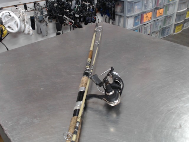 Canne peche+reel mitchell 300