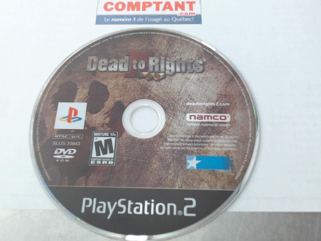 Dead to rights 2 (cd seul)