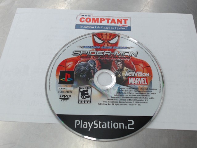 Spiderman web of shadows aa ed.(cd seul)