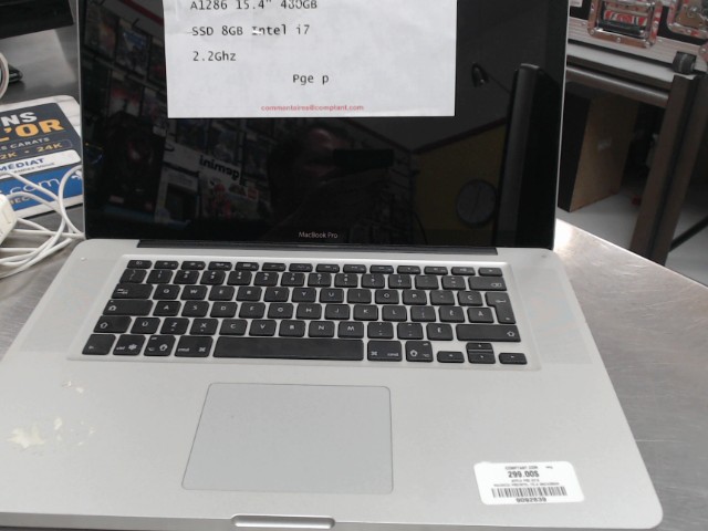 Macbook pro/intel i72.3 ghz/4gram