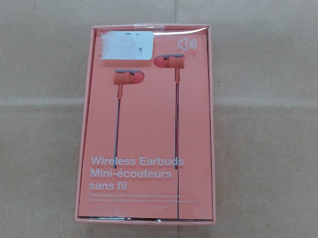 Mini ecouteur sans fil rose