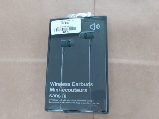 Mini ecouteur sans fil noir
