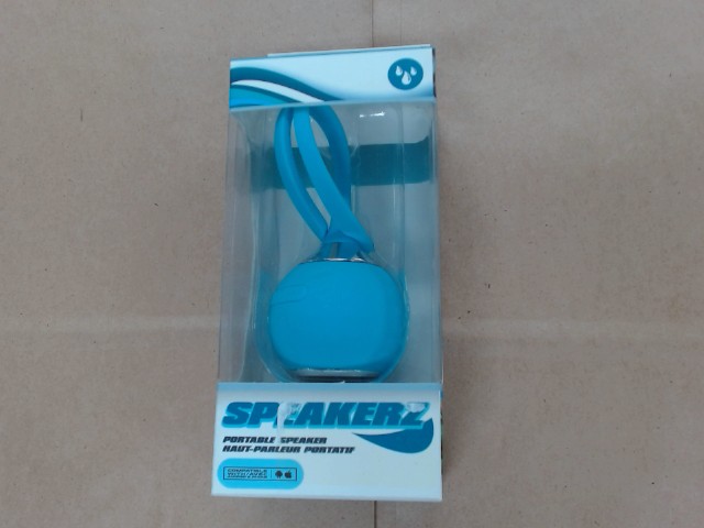 Haut parleur portatif bleu neuf/new