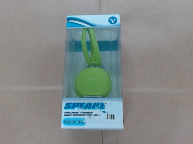 Haut parleur portatif vert neuf/new