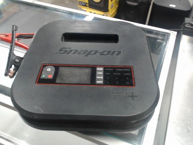 Snap-on battery charger