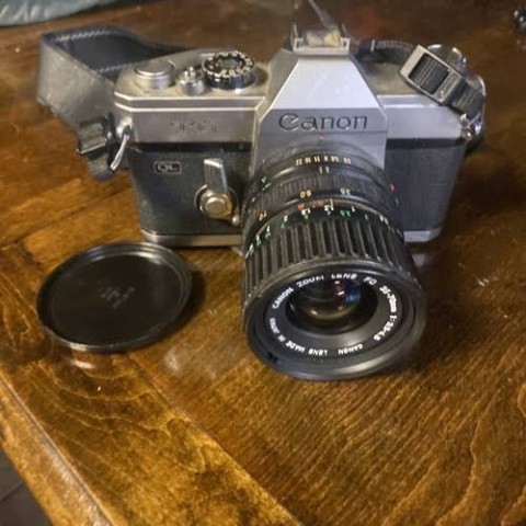 Camera a film vintage canon+lentille