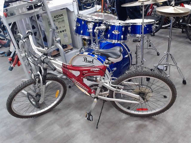 Velo de montagne rouge/silver
