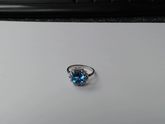 Bague en argent pierre bleu