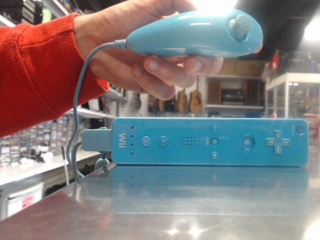 Nintendo manette wii bleu