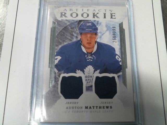 Auston matthews rookie dual jersey