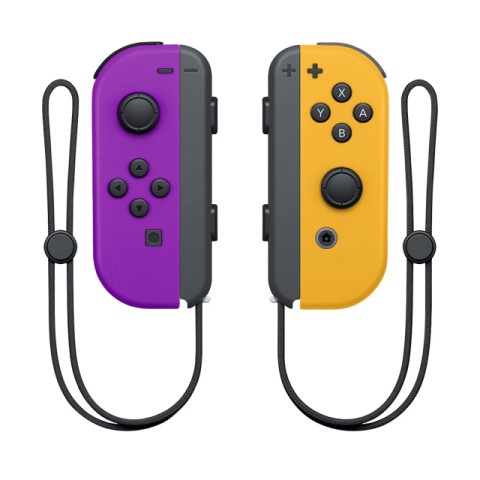 Manette de switch jaune mauve