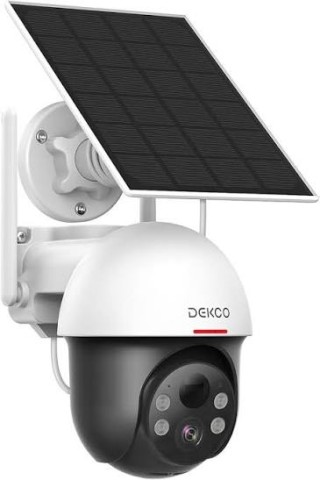 Solar powered wireless security camera