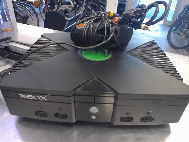 Console xbox first gen + man + fils