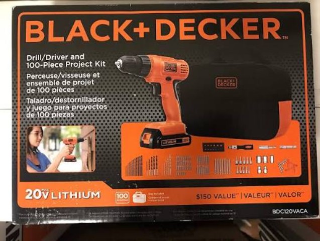 Perceuse black orange