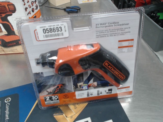 4v max cordless screwdriver