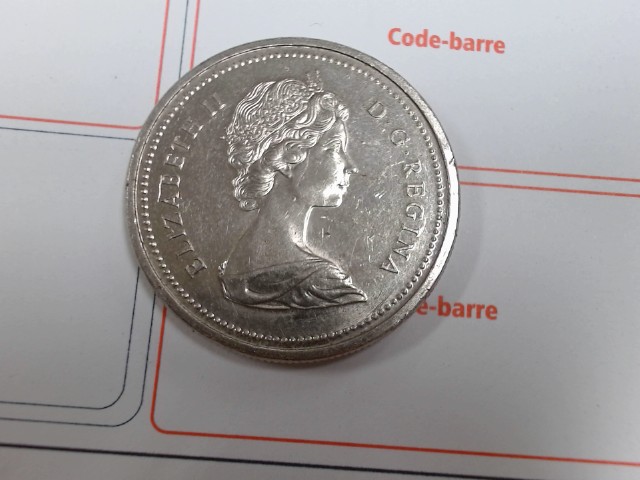1x piece argent du canada