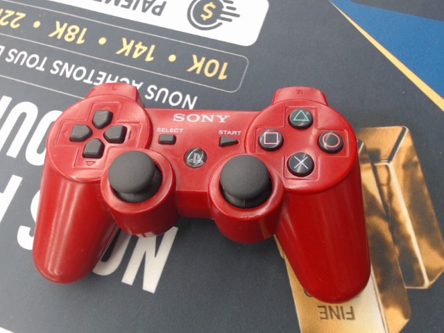 Manette de ps3 rouge tester