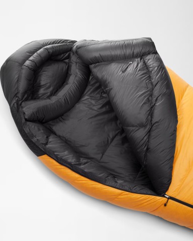 Sleeping bag north face noir orange