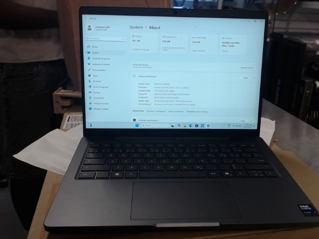 Dellpromax14 32gbram ultra7 512gbssd