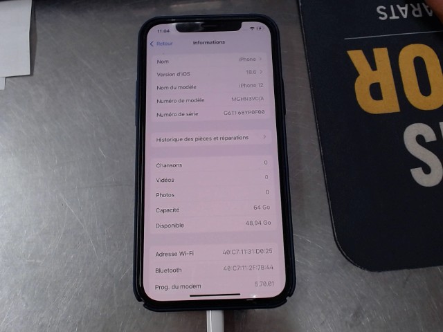 Iphone 12 avec case
