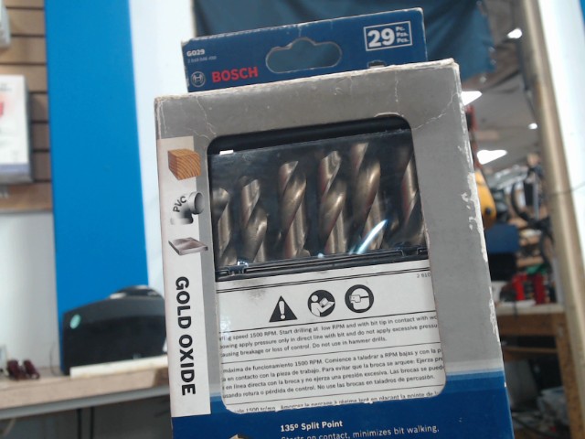 Bosch gold oxide drill bits 29 pc