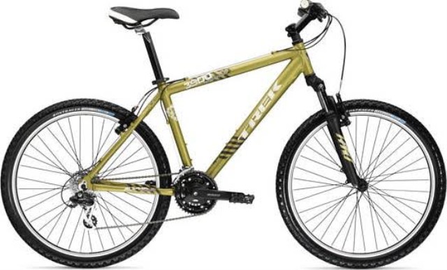 Velo de montagne vert (rouill� liqui)